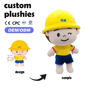 OEM Manufacturer Custom High Quality Plush Toy Cute Doll Customize Stuffed Animal Plushies Figure Toys