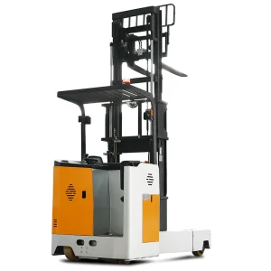Warehouse Factory 1.5 Ton 2 Ton 3m 3.5m Lifting Height Self Loading Automatic Industrial Electric Four-Way Reach Forklift Stacker for Long Material Handling