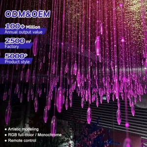 Indoor Romantic Ambiance Lighting PMMA Fiber Optic