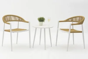 Wholesale Outdoor Riding Aluminum Rattan Chair with Table Set