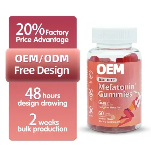 OEM Hot Selling - Natural Formula Fast-Acting Sleep Aid Deep Sleep Melatonin Gummies