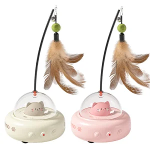 Interactive Smart Teaser Cat Feather Toy