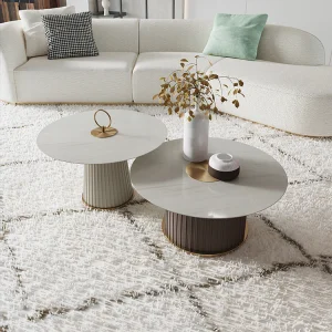 Round Sintered Stone Luxury Table Top Coffee Table