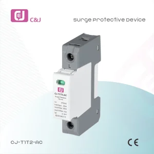 Protector contra sobretensiones fabricado en China 1p 50ka T1t2 Dispositivo de protección contra sobretensiones