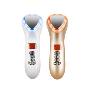 Red Blue Light Therapy Skin Hot and Cold Facial Massager