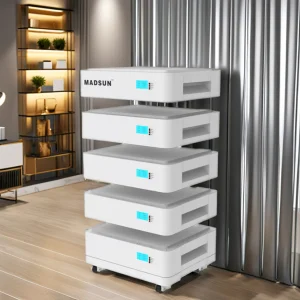 Madsun Stackable LiFePO4 Battery 25kwh 10kwh 5kwh off Grid Hybrid Home Energy Storage