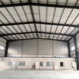 Long-Span Steel Grid Workshop Structure Material