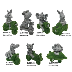 Solar-Powered Clay Fiber Statues