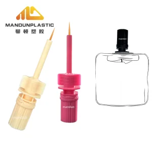 7mm فرشاة كحل بغطاء بلاستيكي مرن لتغليف عينات مستحضرات التجميل