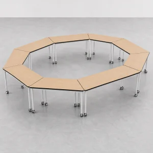 Modular Conference Table with Wheels