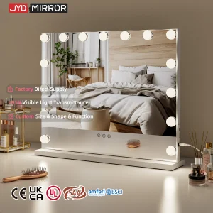Custom Desktop Iron Type C USB Charging Port Vanity Mirror