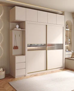 Fabricantes de Muebles de Hotel Laminados de Melamina para Dormitorio de Madera Moderno Minimalista con Cajones