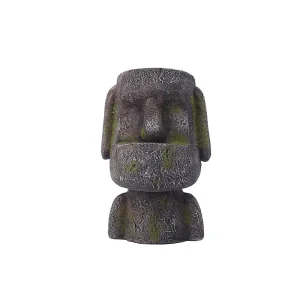 Eco-Friendly Resin Craft Gift Easter Island Statue Pen Pencil Holder Sandstone Desktop Organizer Container Toothbrush Holder Desk Decoration