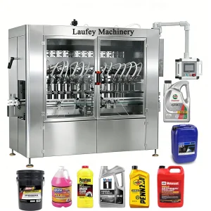 Lube Oil Car Motor Brake Petrol Engine Oil Bottle Liquid Bottle Filler Bottling Automatic Filling Capping Labeling Machine Production Line