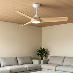 52 Inch Timber Blades Ceiling Fan With Light
