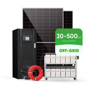 Commercial Solar System 30kw Solar Photovoltaic System Solar Power Kit Hybrid Solar Energy System