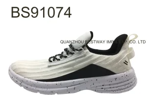 Nuevas zapatillas deportivas cómodas con parte superior de punto transpirable y suela de MD para correr