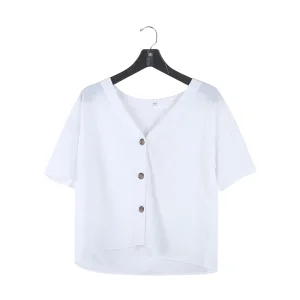 Stockpapa Ladies Button Casual Top Wholesale Stock Apparel