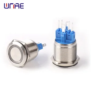 China 22MM ring type self-locking with lamp Manufacturer, Supplier