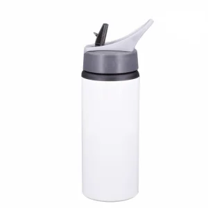 17oz Kids Fancy School Aluminum Water Bottle Supplier White Motivational Cups Tumbler Straight Drink Bottles for Water Sublimation with Flip Lid