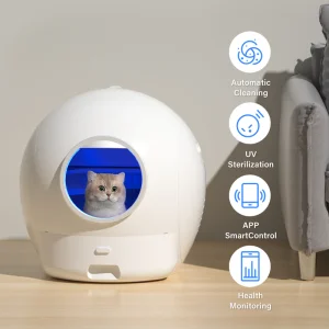 2024 Pet Products Smart Cat Toilet Self-Cleaning Litter Sands Automatic Cat Litter Box