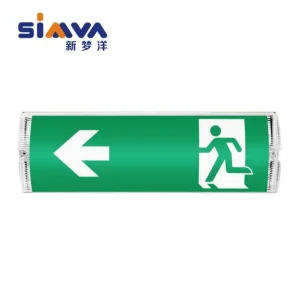 Sinal de Saída de Emergência com Luz LED Certificado CB/CE IP65 Recarregável 3W3.2V Bulkhead