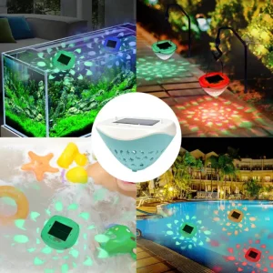 Solar-Powered Rechargeable Pool Light Waterproof LED Pool Ambient Light