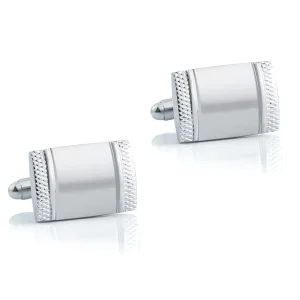 Wholesale Rectangular Plain Brushed Metal Cufflinks for Men French Cufflinks Wedding Party Business CL-C053 Supplier, Exporters