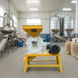 Molino eléctrico pesado de alta calidad para maíz, trigo y arroz, máquina de trituración uniforme para la producción de polvo de grano en fábricas comerciales