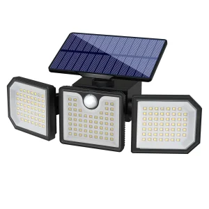 360 Degree Rotating LED Solar Motion Sensor Wall Lights for Outdoor Yard Garage Street