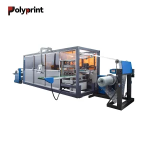 Automatic Plastic Fast Food Box Takeout Container Yougurt Cup Lid Paper Cup Cover Thermoforming Forming Making Machine