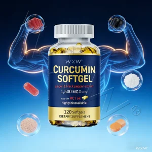Popuar Custom Curcumin Softgels for Enhanced Joint Flexibility and Comfort