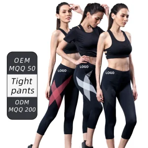 Pantalones de compresión de talla grande para mujer