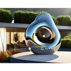 Customized Stainless Steel Large City Square Landscape Landmark Art Sculpture