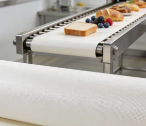 Heat Resistant PTFE Coated E-Glass Fiberglass Fabric FDA Grade Conveyor Belt for Food Processing