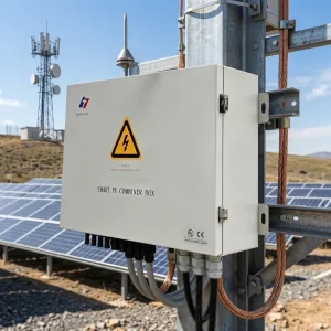 Reliable PV Combiner Box 1500V 6 String With DC Breaker Type 2 SPD For Solar Farm