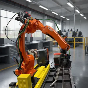 High Quality 6 Axis Robotic Arm Industrial H Beam Automatic Submerged Arc Welding Robot Rail Welding Station