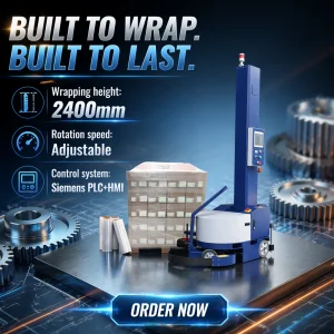 Robotic Pallet Shrink Wrap Machine