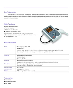 ECG SpO2 Simulator