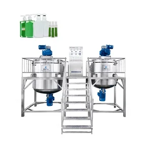 Cosmetic Machine Vacuum Emulsifier Emulsifying Homogenizer Detergent Lotion Soap Hand Sanitizer Shampoo Mixer Making Machine