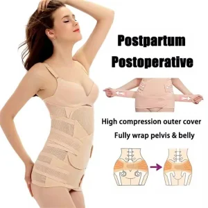 Women Slimming Girdle Recovery Wrap 3-in-1 Postpartum Belly Band After Pregnancy