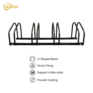 Custom KAVASS U-Shaped 4-Bike Parking Rack