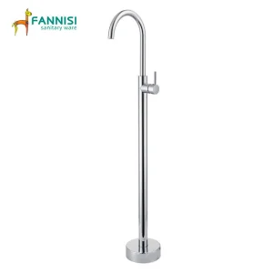 Brass Bathroom Chrome Freestanding Bath Faucet Hot and Cold Water Bathtub Shower Water Tap Faucet