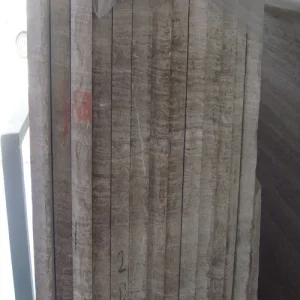 Natural White Wooden Grain Marble Stone Veneer