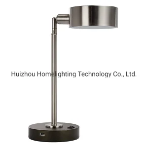 Ajustable Head Task Table Desk Lamp with Quick Charging USB Port Hospitality-Grade LED Desk Lampsfor Hotel Rooms
