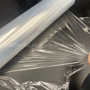 فيلم بلاستيكي شفاف أسود ممتد