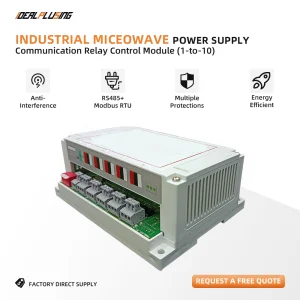 High Efficiency Reliable Low Loss Adjustable Switching Microwave Power Supply Controller for Industrial Magnetron Equipment