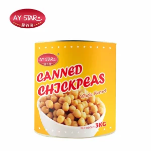 Garbanzos enlatados premium 3kg para comidas y bocadillos saludables