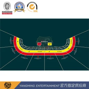 Independent Packaging Design Baccarat Layout Commission-Free Poker 8-Person Waterproof Casino Tablecloth