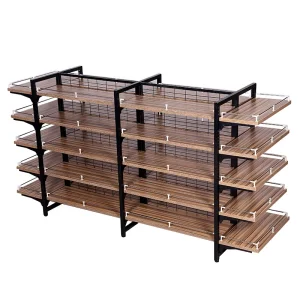 Best Price MINISO Shelf Supermarket Wooden Boutique Shelf